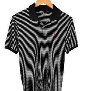 Ralph Lauren Black and White Striped Polo Shirt